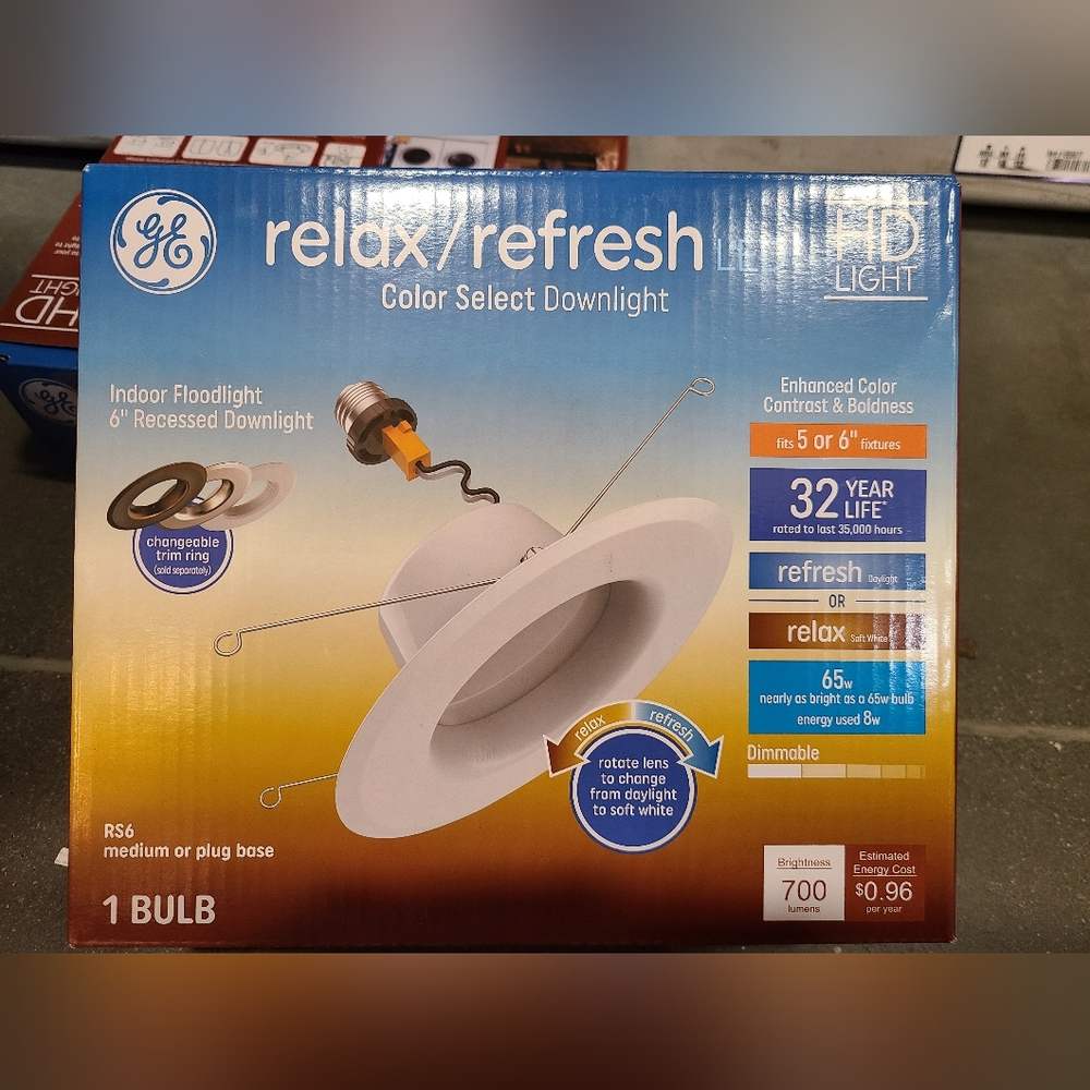 GE Relax/Refresh LED indoor Recessed Floodlight